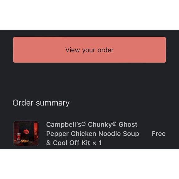 Campbell’s Chunky Ghost Pepper Chicken Noodle Soup & Cool Off Kit In Hand - Picture 3 of 3